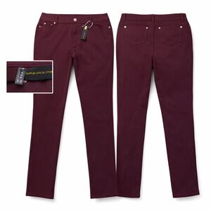 Women's Burgundy Skinny Pants